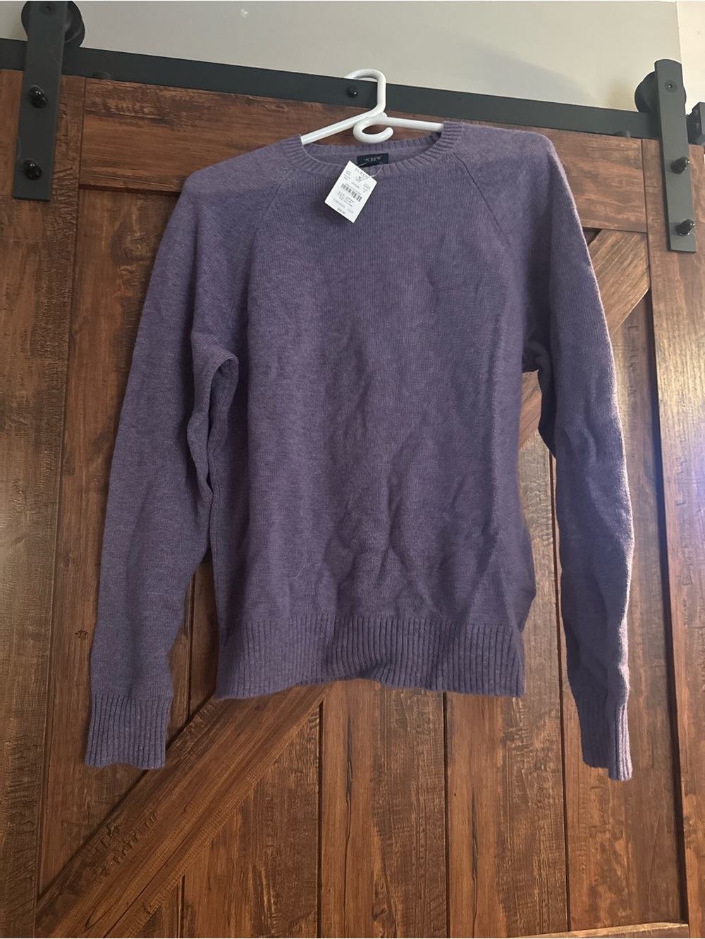 J. Crew Factory Purple Crewneck Sweater